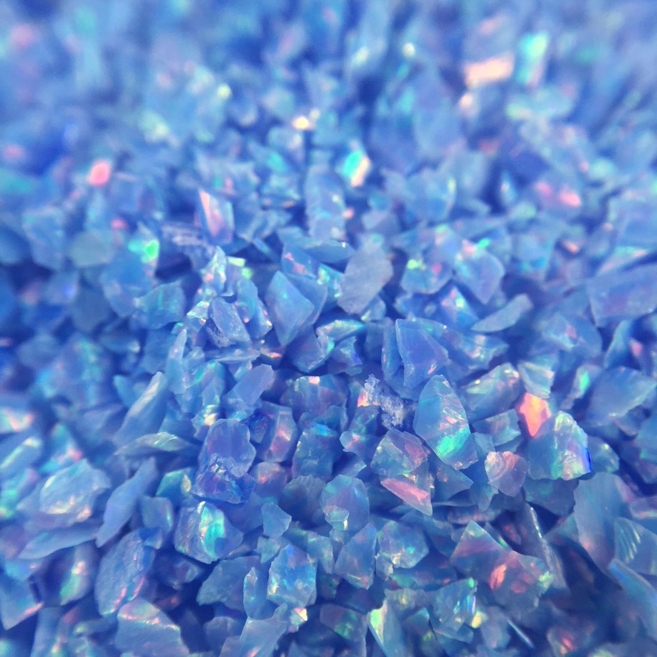 Lab-Created Crushed Opal Inlay Material – Ring Making, Woodworking, Resin Art