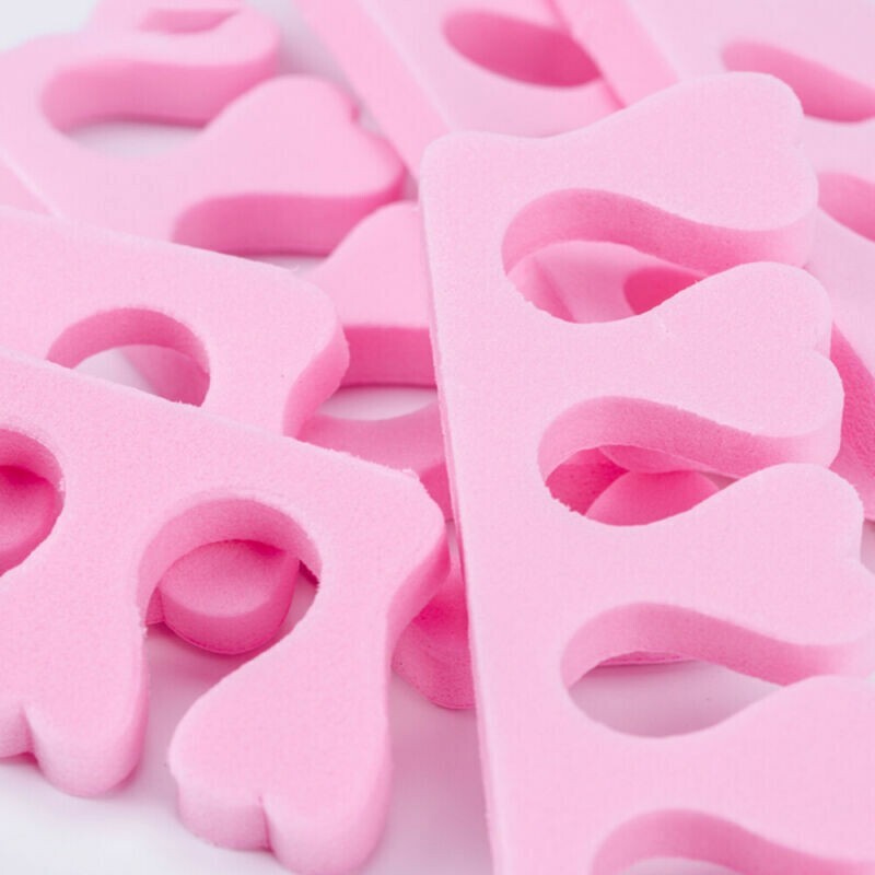 100pc Soft Foam Sponge Toe Separators Finger Dividers Nail Art Manicure Pedicure