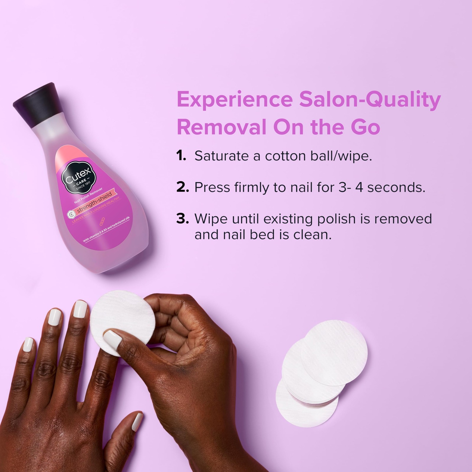 Cutex Strength 6.7 Fl Oz (Pack of 1), Shield Nail Polish Remover