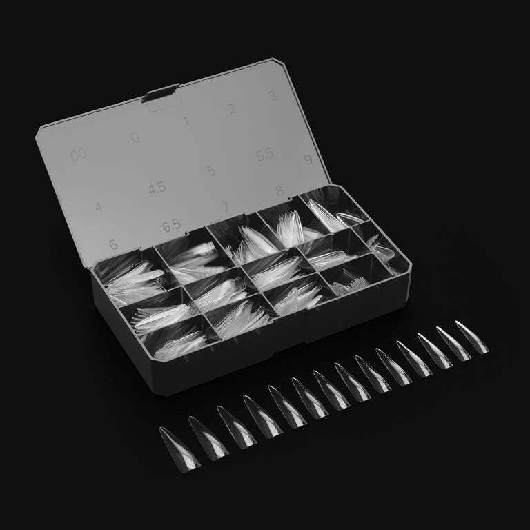 Apres Nail Gel-X Sculpted Stiletto Extra Extra Long XXL Box of Tips | 420 Tips