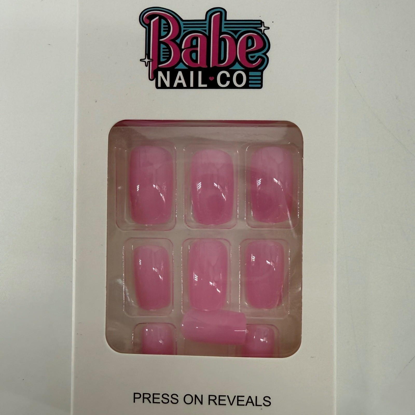 Babe Nail Co 3 pack Valentines Press On Nails Set Pink French Bow Heart Designs
