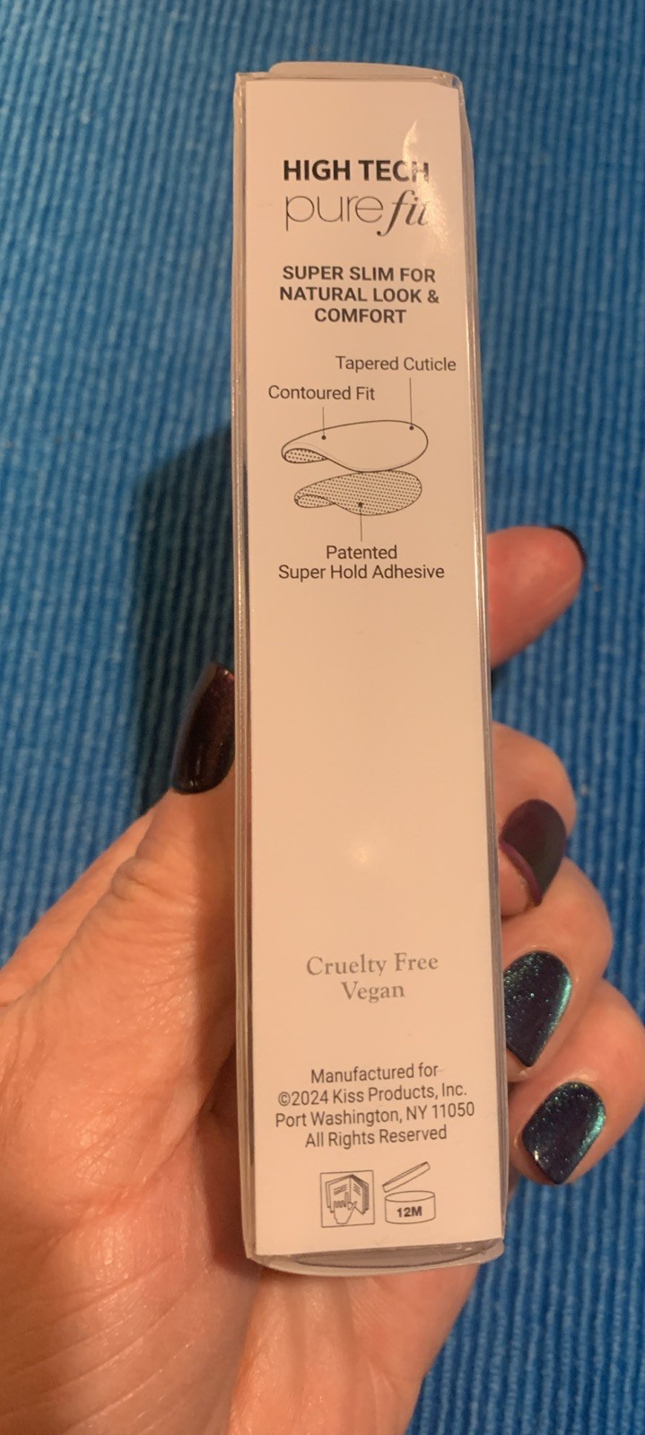 Color Fx Nails By imPRESS Copper Glitter Square Short No Glue Mani Dimension