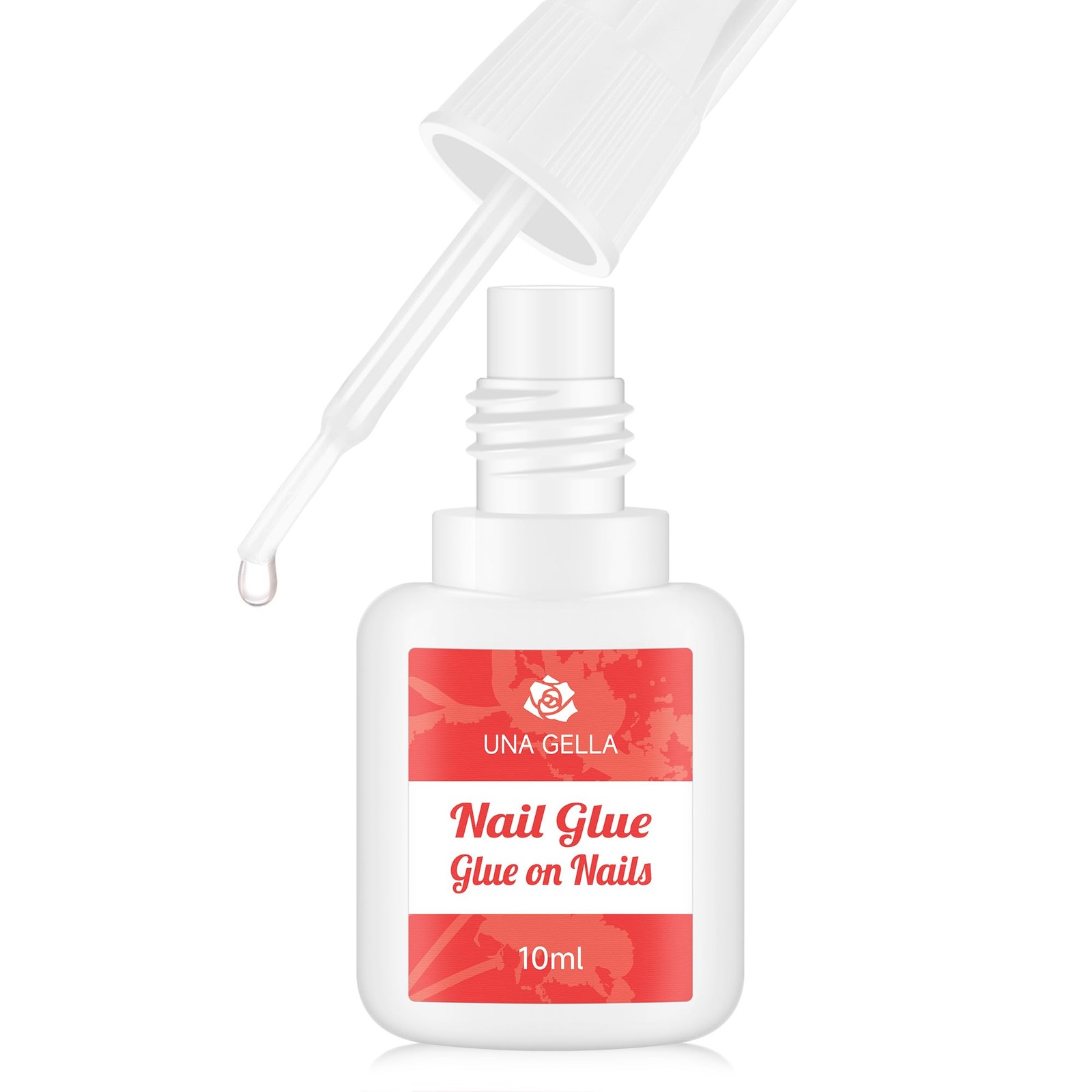 UNA GELLA Super Strong Nail Glue for Tips Acrylic Nails Press On Clear