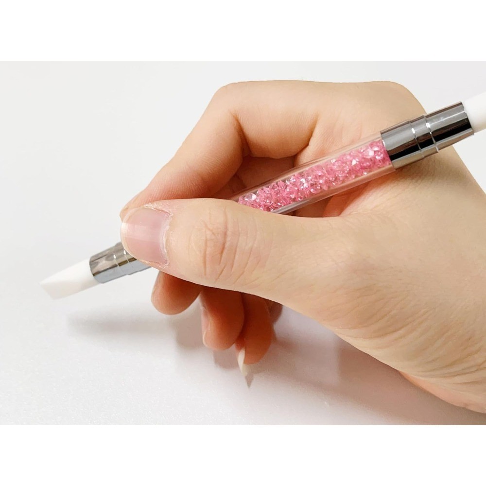 Tipped Silicone Nail Art Pen for Acrylic Resin Design Foil Carving Drawing