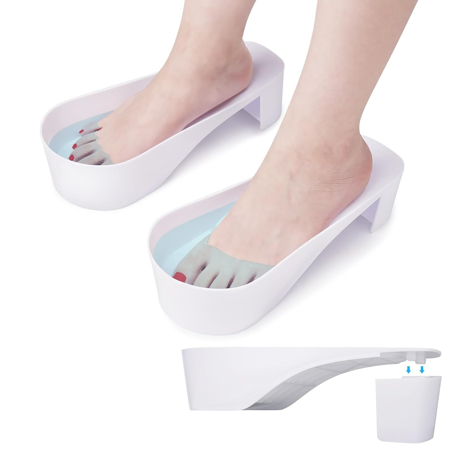 Toe Nail Soaking Bowl: 2 PCS Shoe Design Toenails Soak off Bowl | Foot Bath Soak