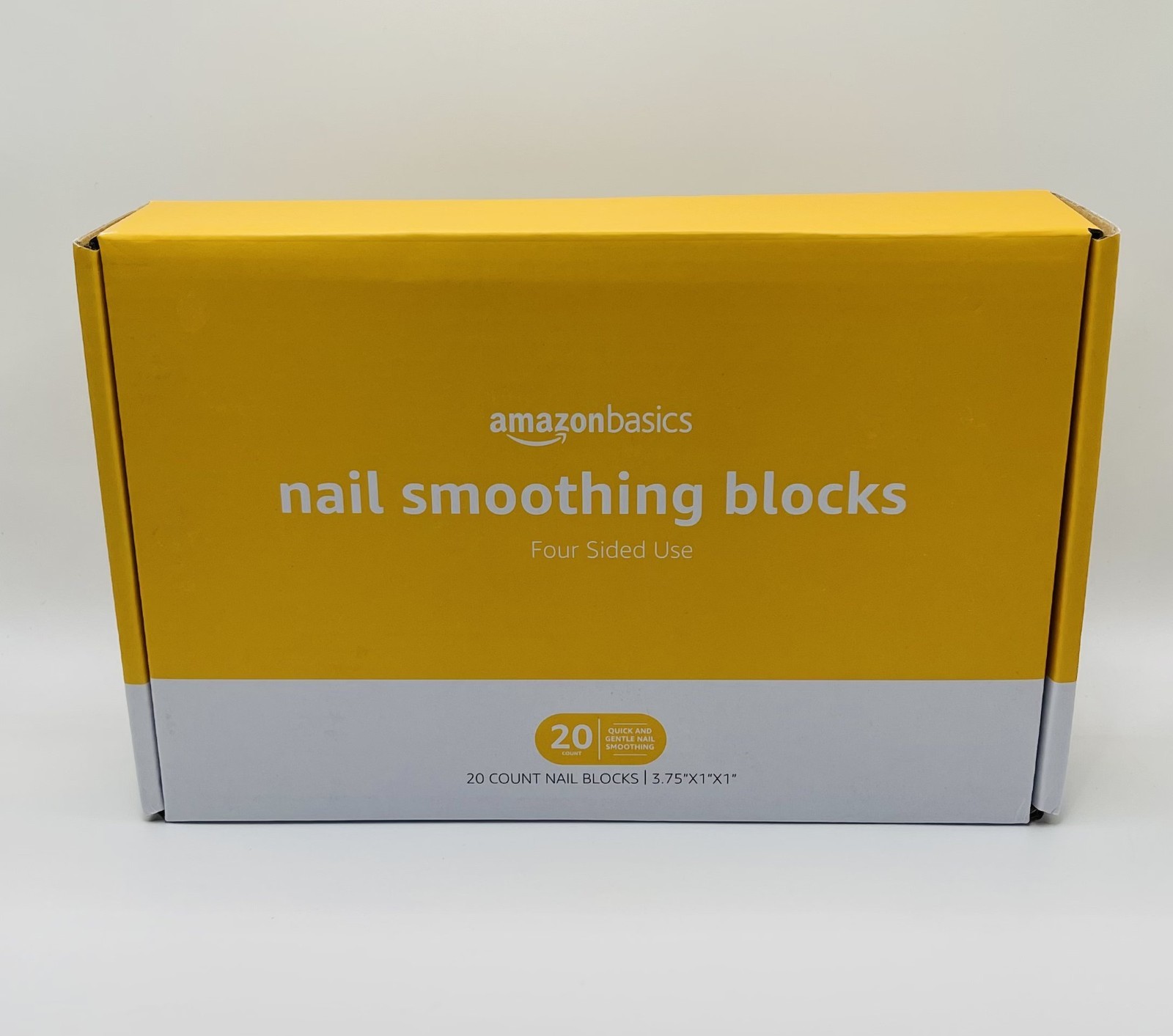 Amazon Basics Nail Smoothing Blocks, 20 Count, Medium Coarse