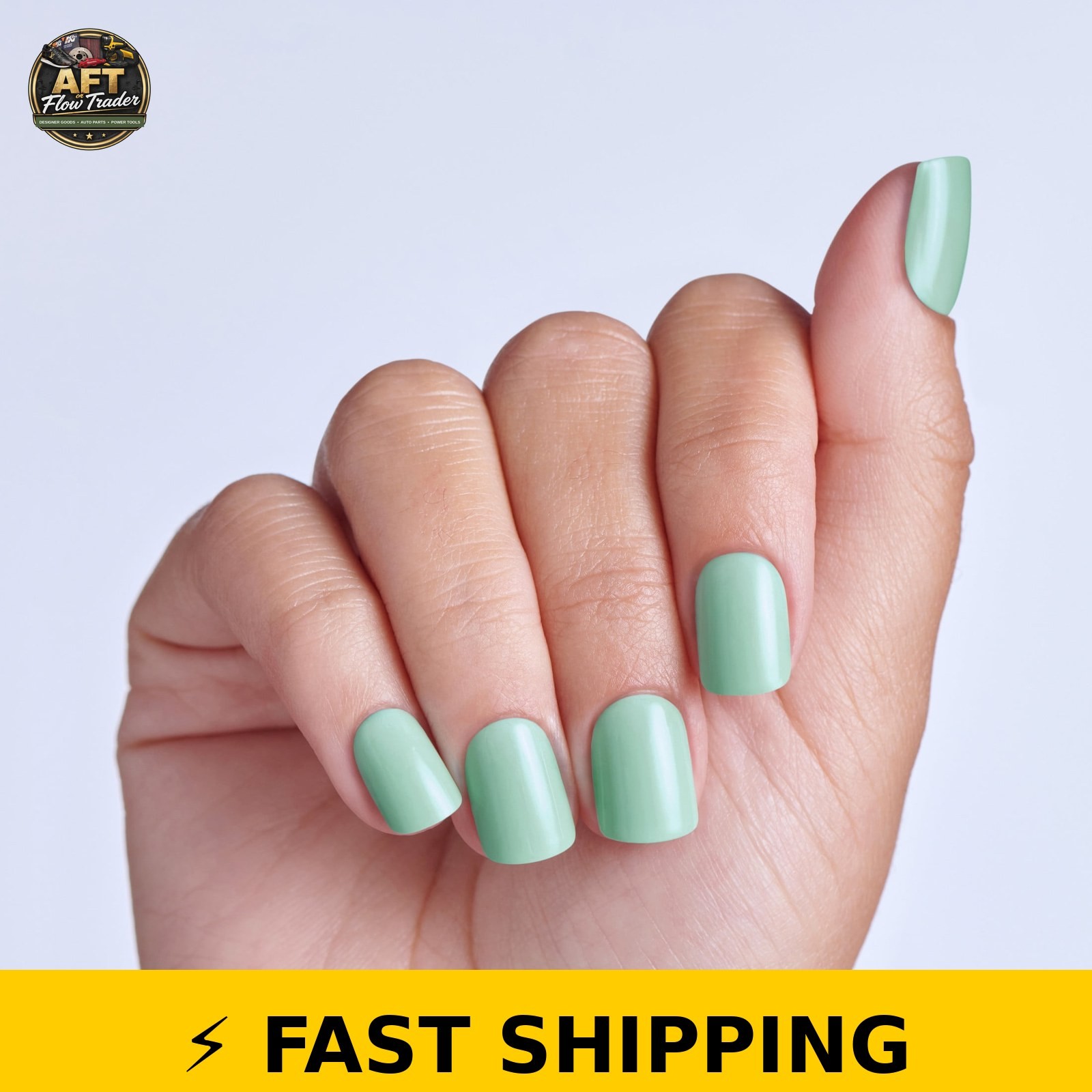 imPRESS Kiss Color Press On Nails, Get Closer, Mint, 30 Count