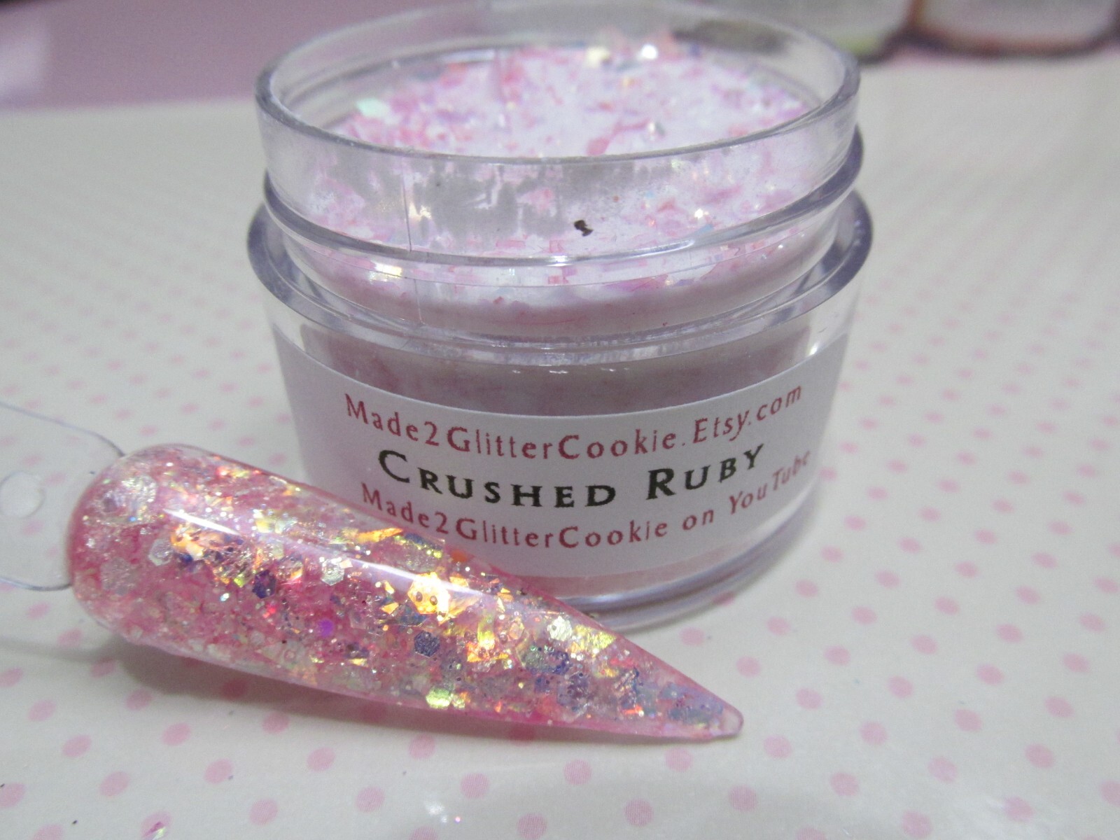 Glitter Flakes Crushed Jewels nail art set