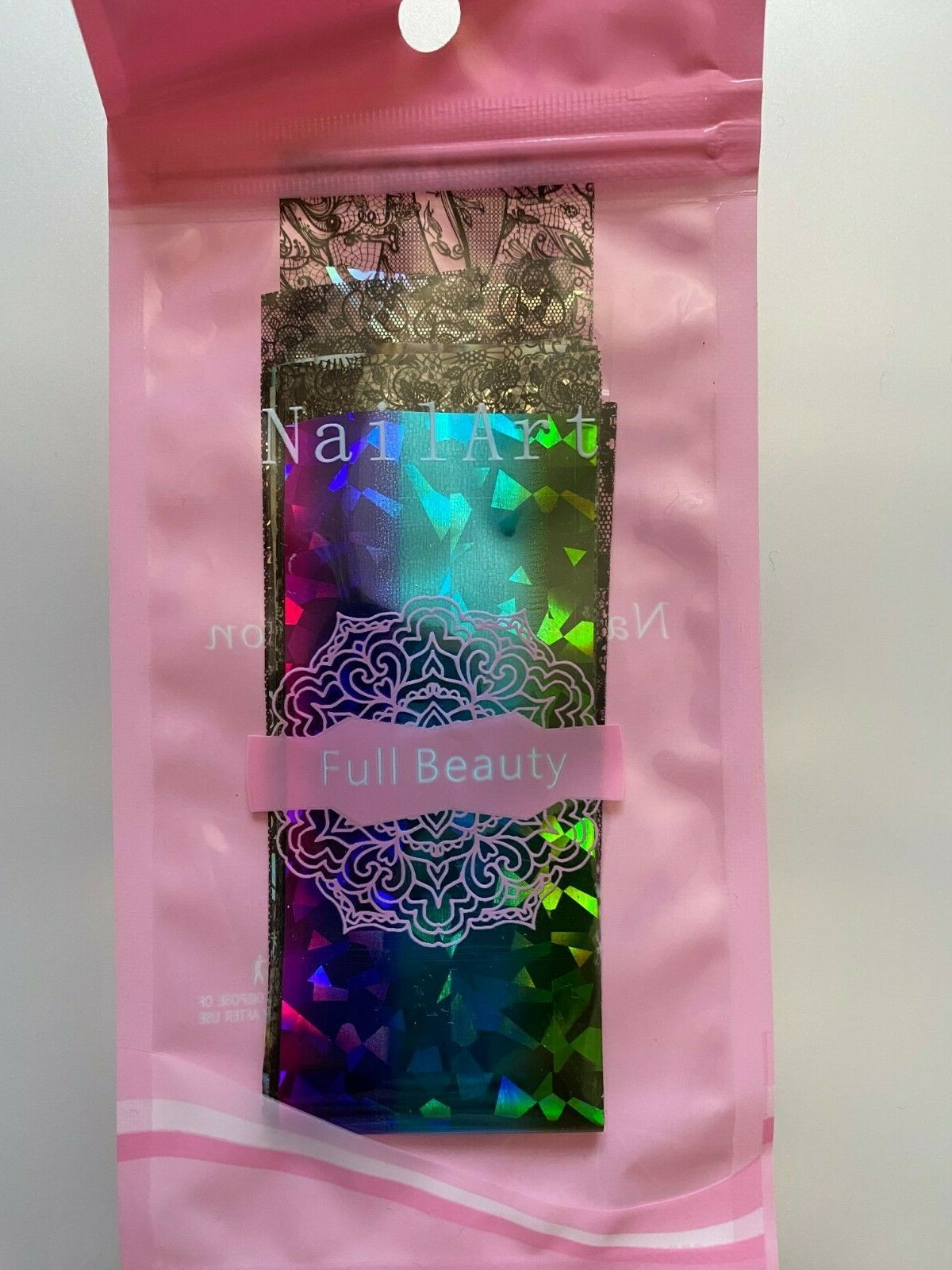 17 pcs Holographic Nail Art Foil Set Random design Mixed