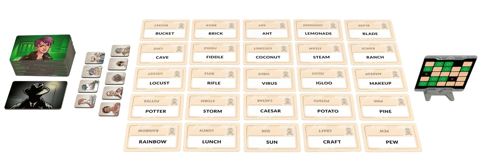 CGE Codenames: Duet Board Game (2nd Edition) The Top Secret Blue and White