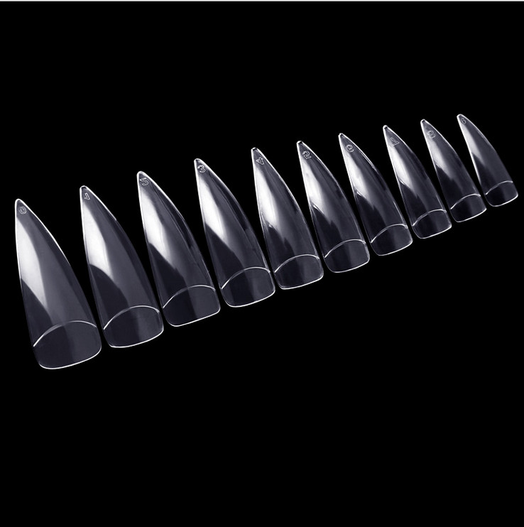 1000 Pcs Eagle Claw Stiletto Half False Tips Nail Art Gel Acrylic Tips 3 COLORS