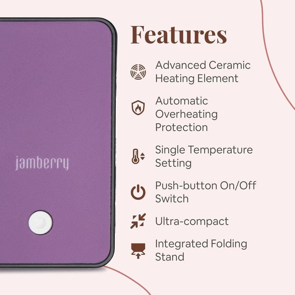 (2) New in Box Jamberry Mini Heaters Nail Wrap Dryers + Zippered Accessory Pouch