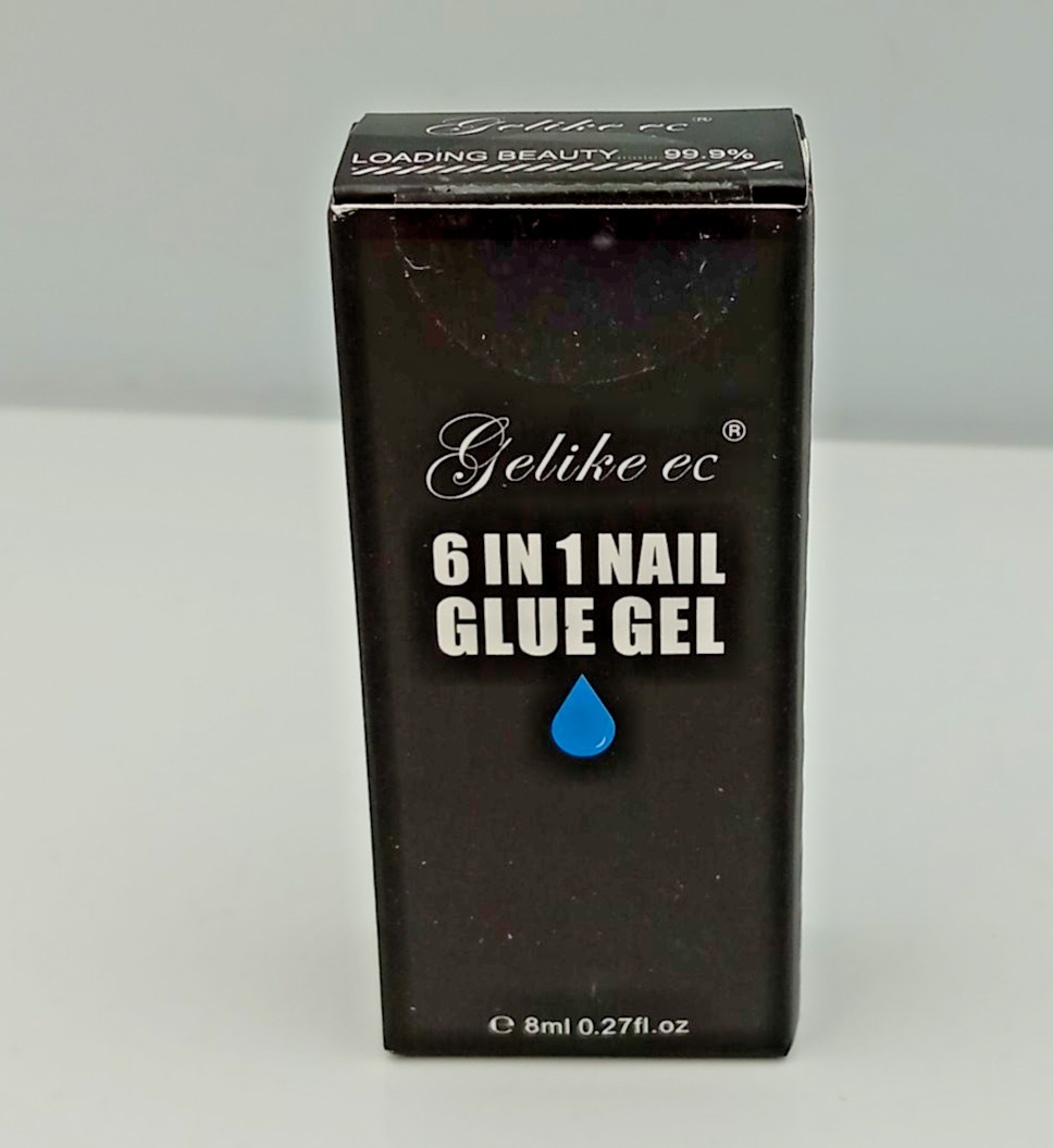 Gelike EC 6 In 1 Nail Glue Gel 8Ml UV Cure Acrylic False Nail Tip Adhesive