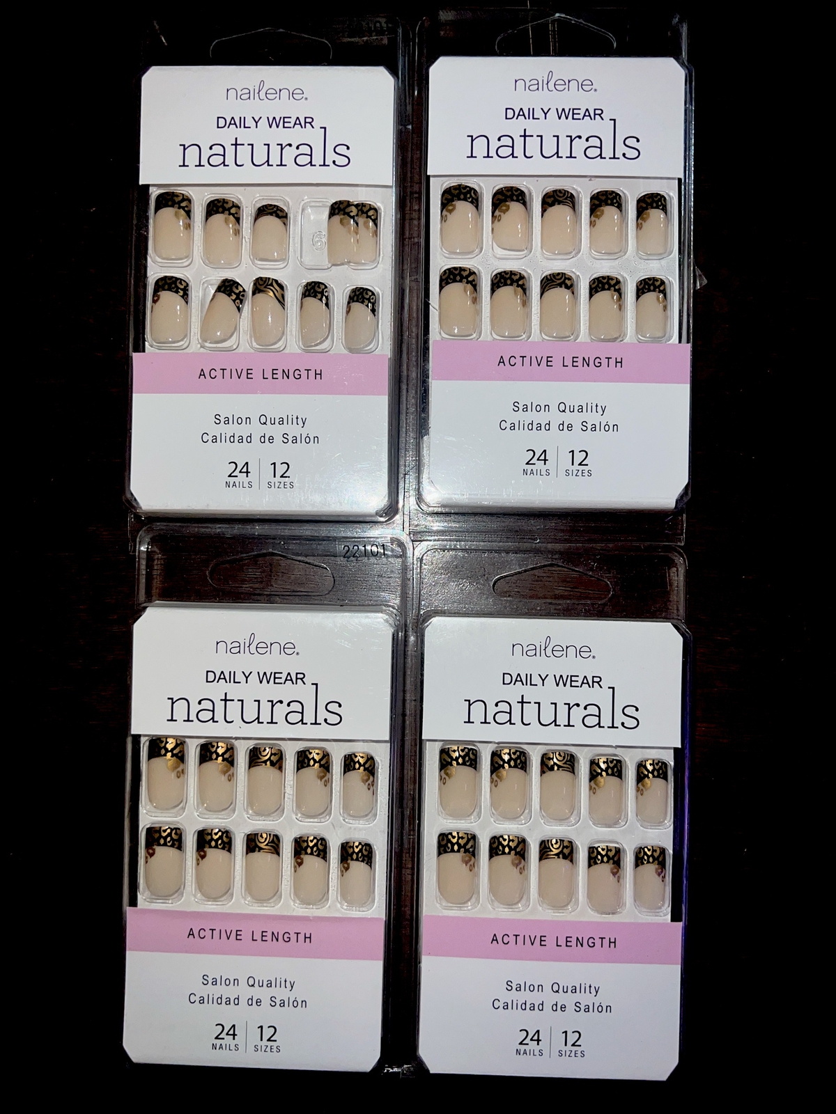 2 Packs Of Nailene Daily Wear Naturals Active Length Salon Quality 22101