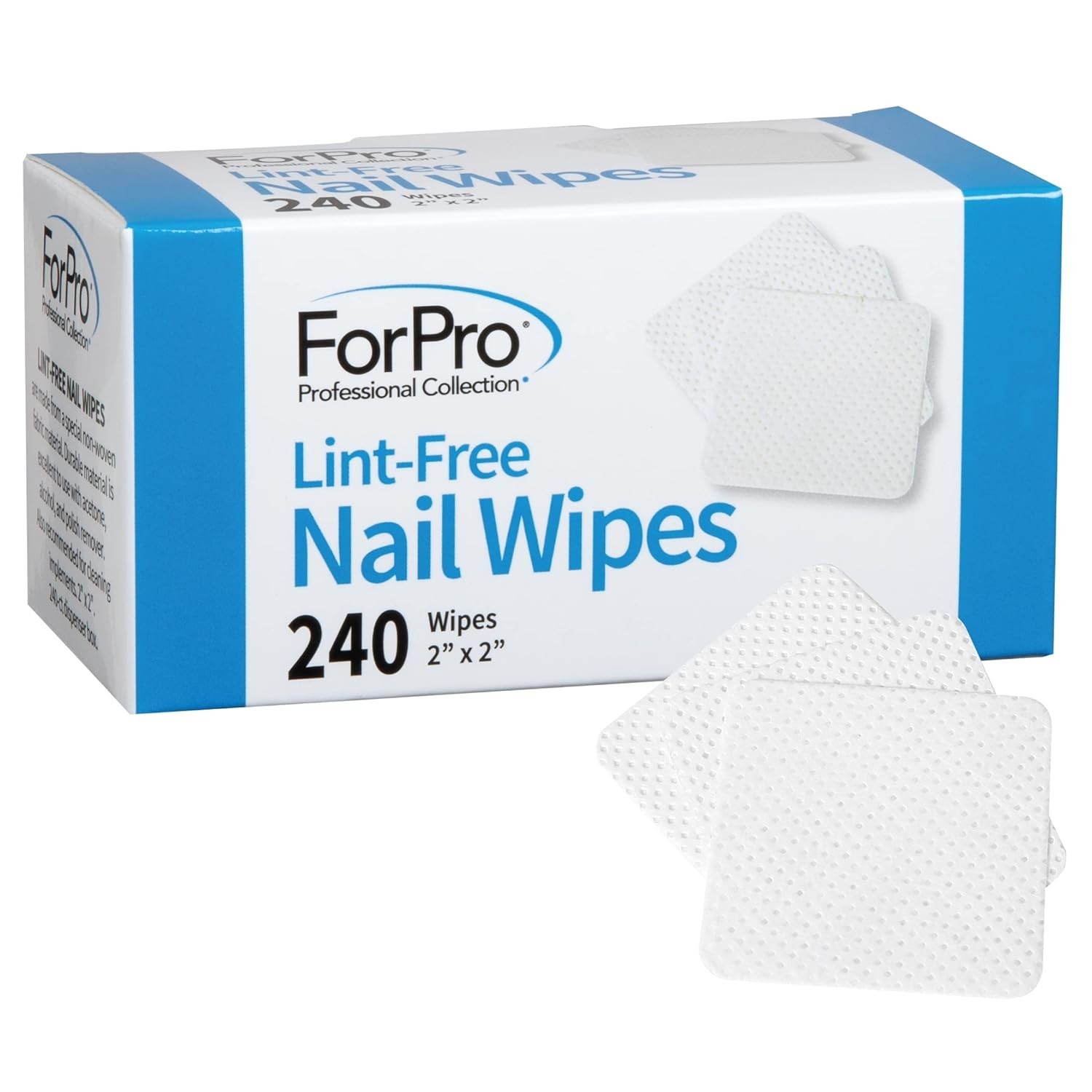 Ultimate Non-Woven Lint-Free Nail Wipes, 240 Count, Perfect for All Polish Types