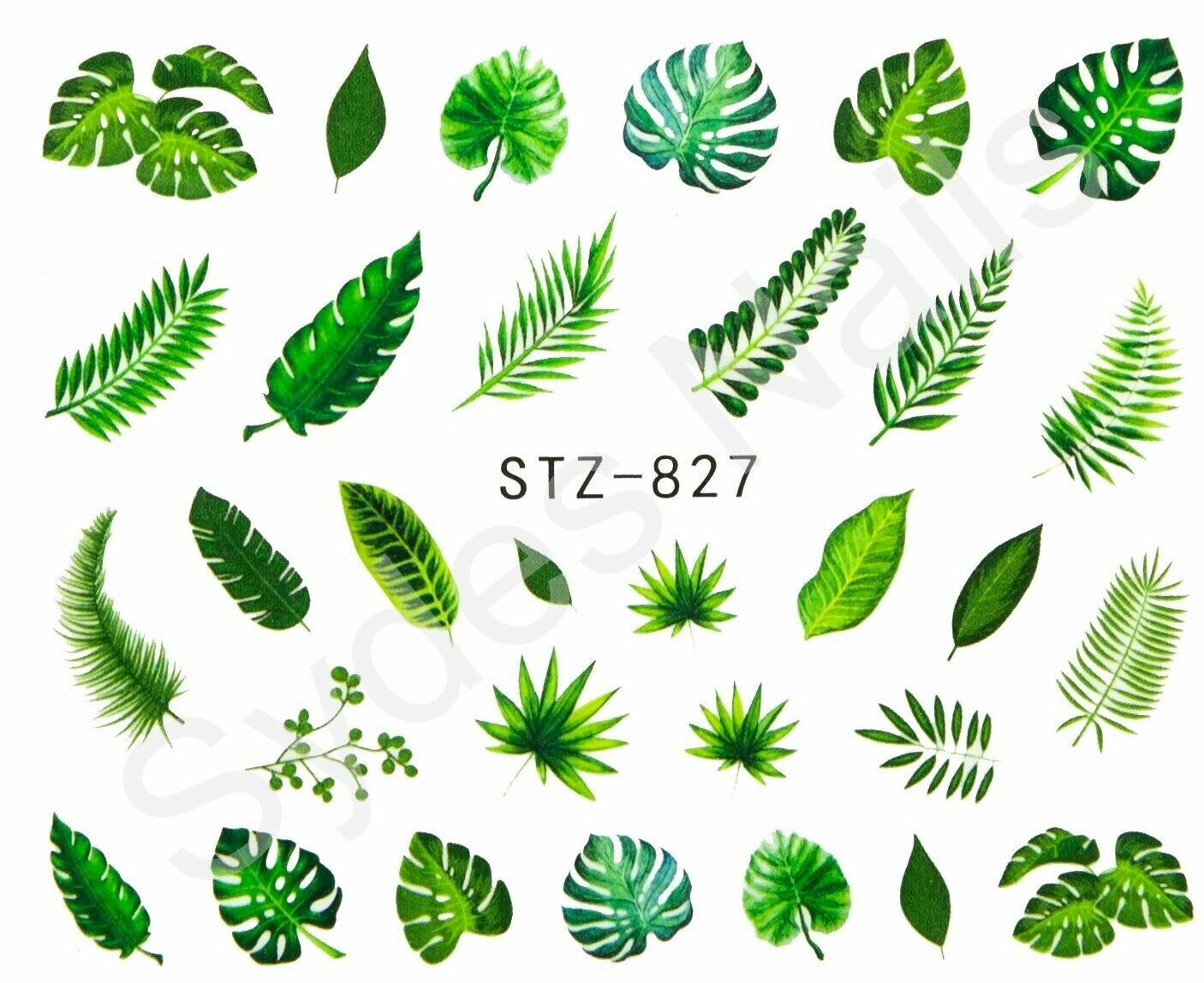 28 Pages Nail Art Water Transfer Sticker Flower Leaves Butterfly Flamingo Bird