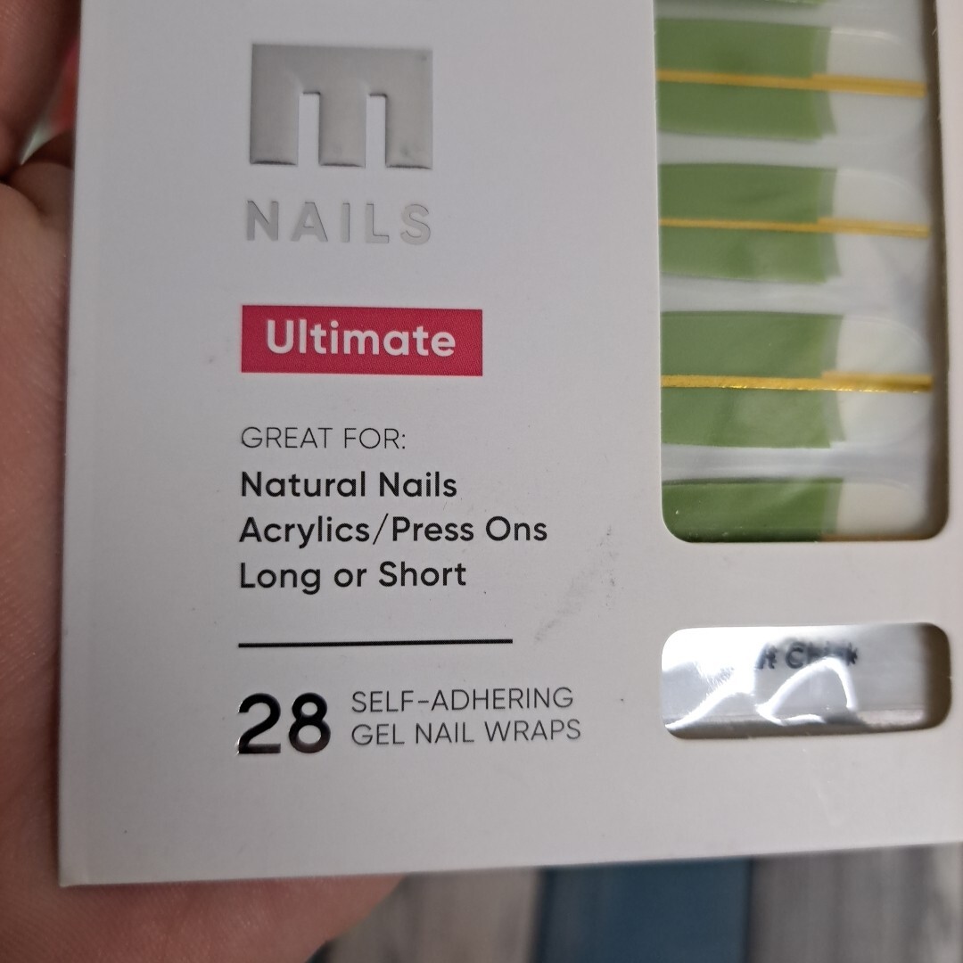 (2) Kyutee Nails Peel Press Instant Gel Polish Manicure ~That Chick~ Olive Green