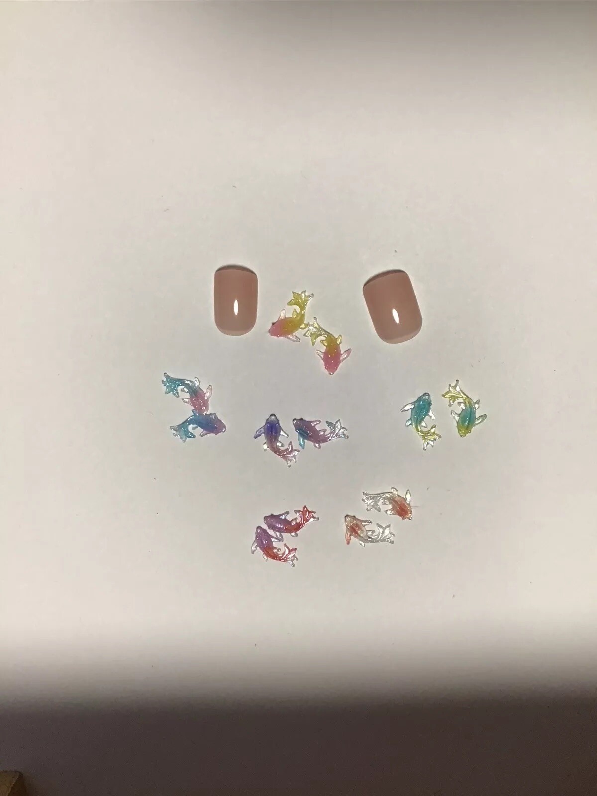 12 PCs Fish Colorful Kawaii Nail Charms