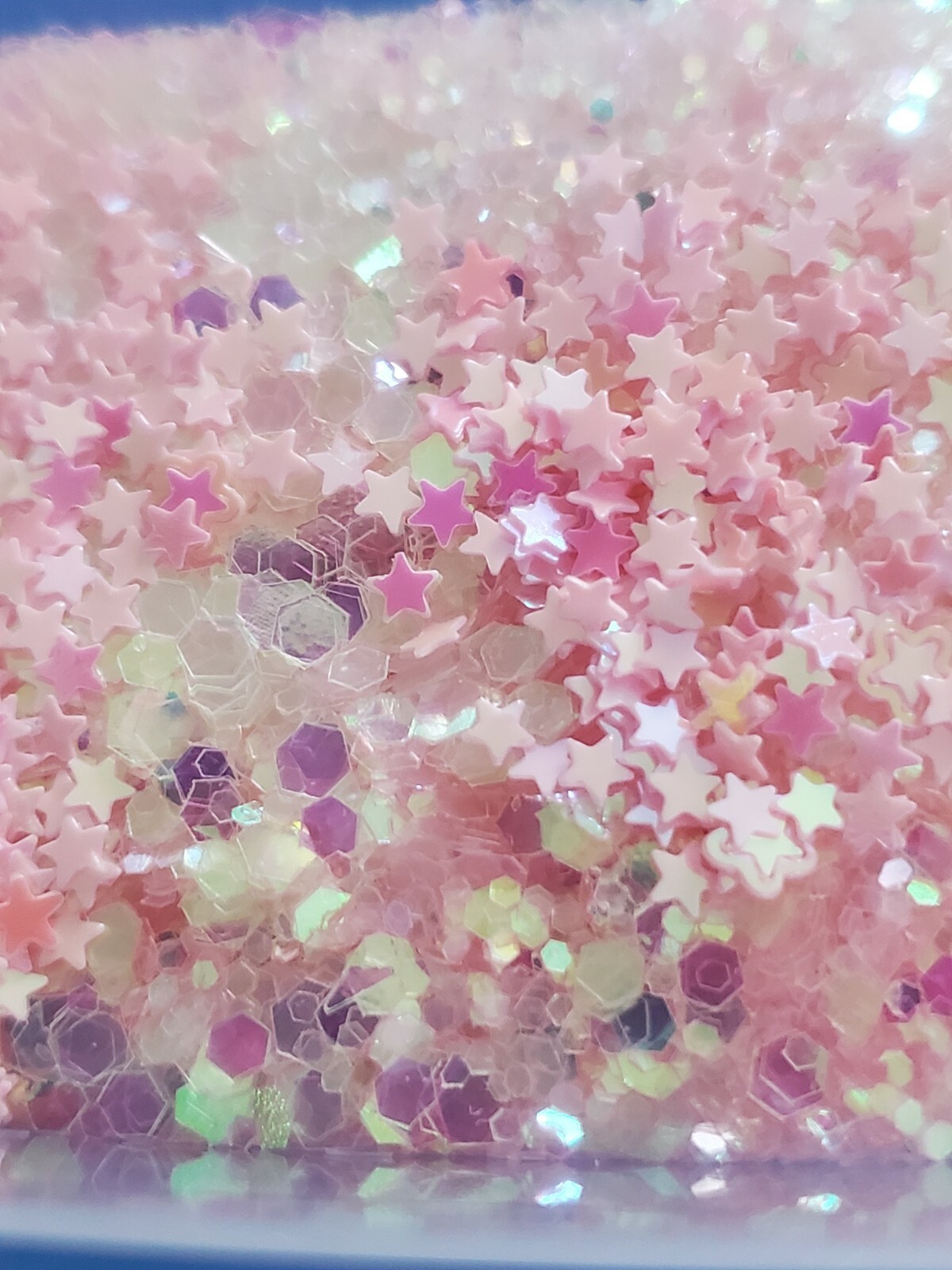 Strawberries & Cream | Iridescent Pink Glitter Mix|Nail Art|Acrylics & Gels