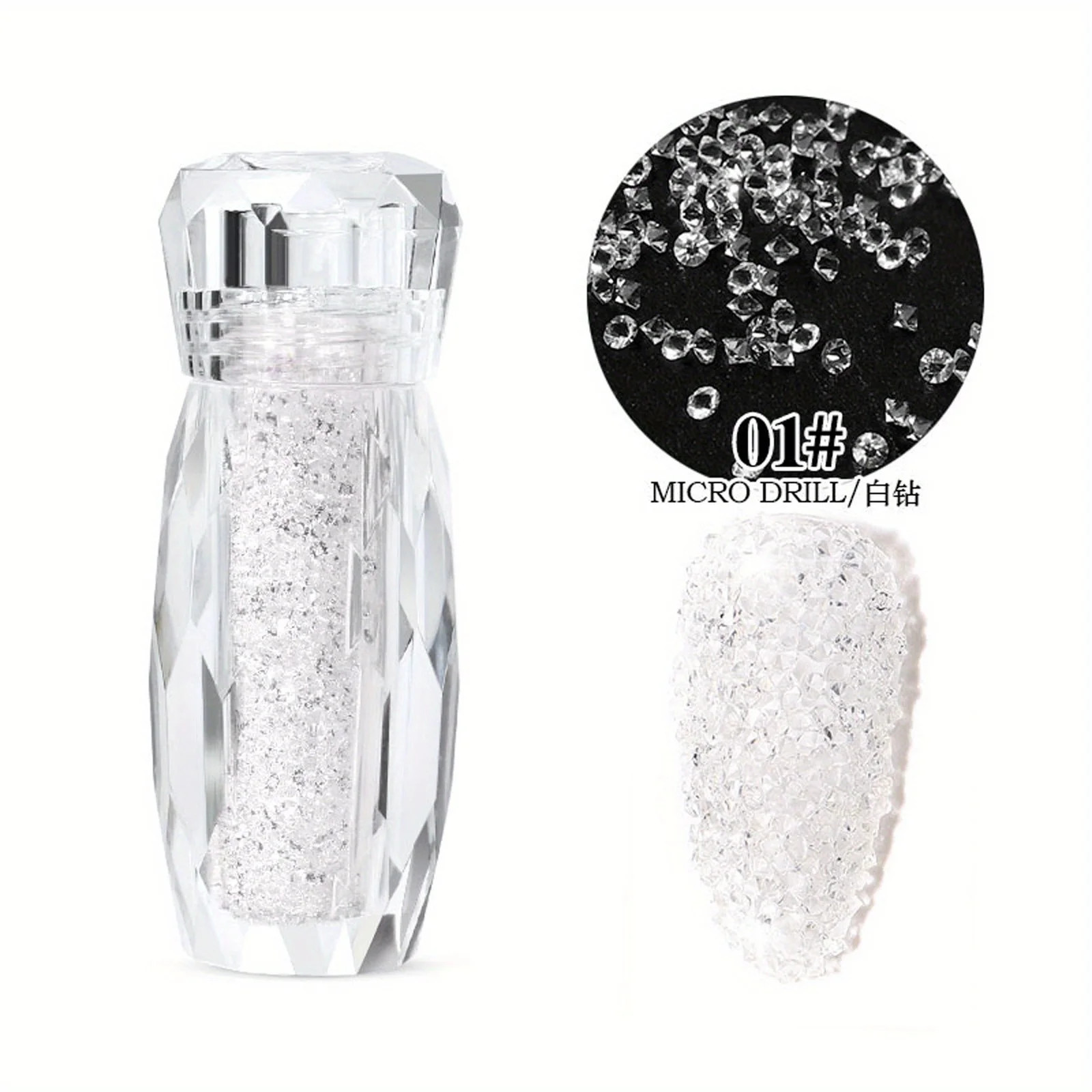 Sparkling Caviar Bead Rhinestones Set – 3D Nail Art Crystal Accessories – DIY Fa