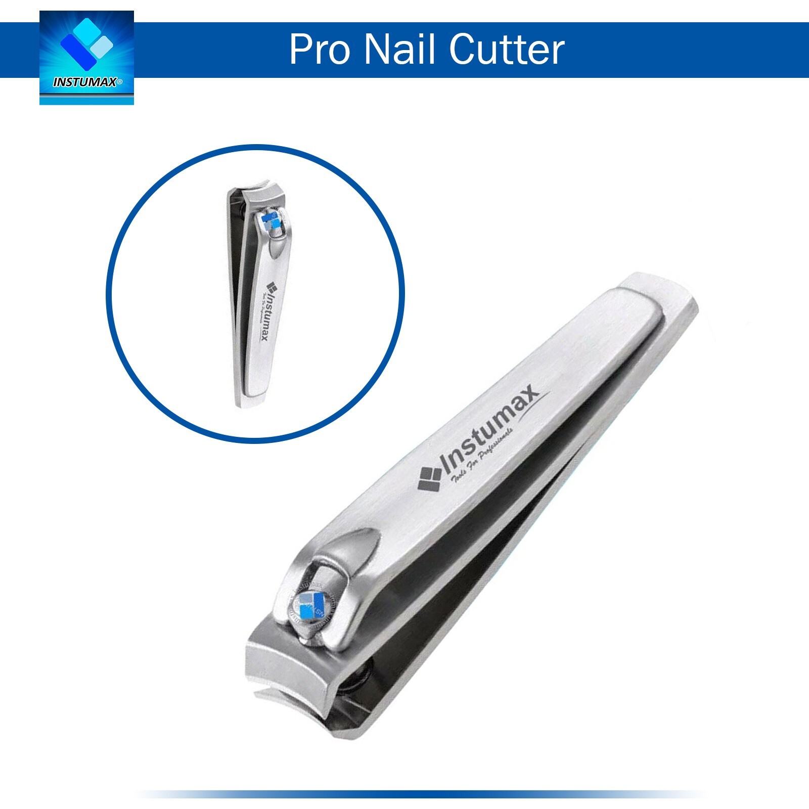 New Straight Edge Nail Clipper Finger Toe Nail Cutter Stainless Steel – 1pc