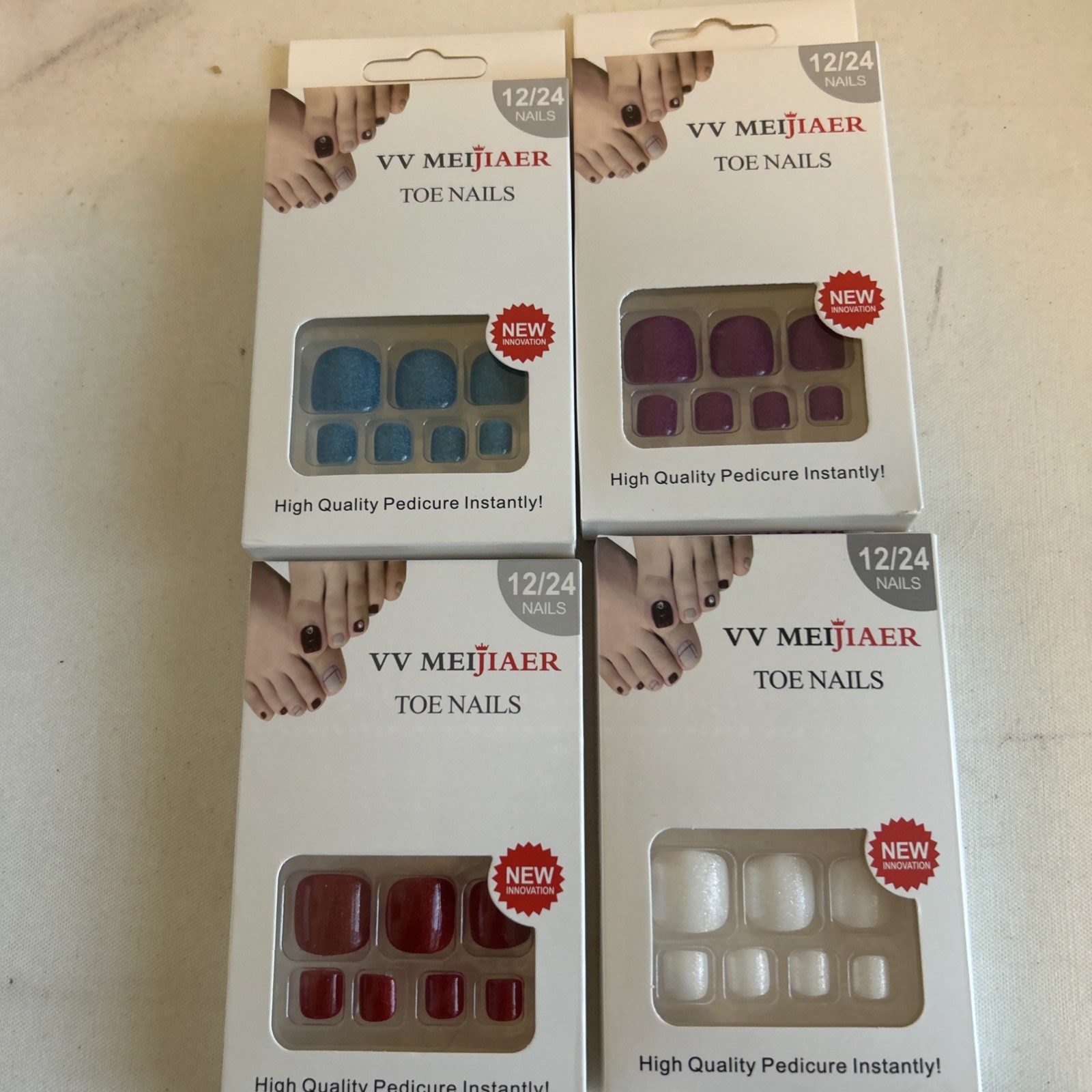 Lot Of 4 VV MEIJIAER Toe Nails (GG)