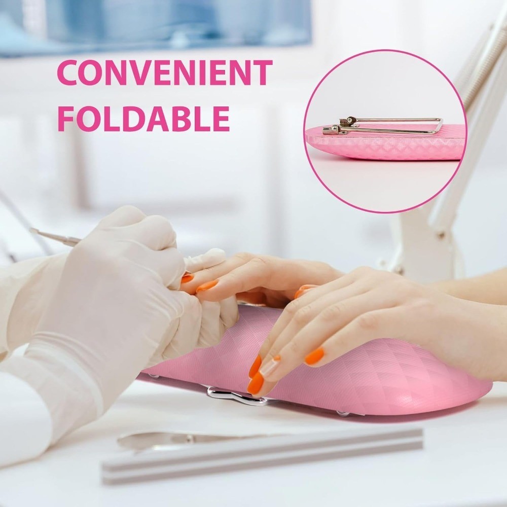 Professional Salon Nail Arm Rest Hand Pillow Cushion Microfiber Leather Manicure