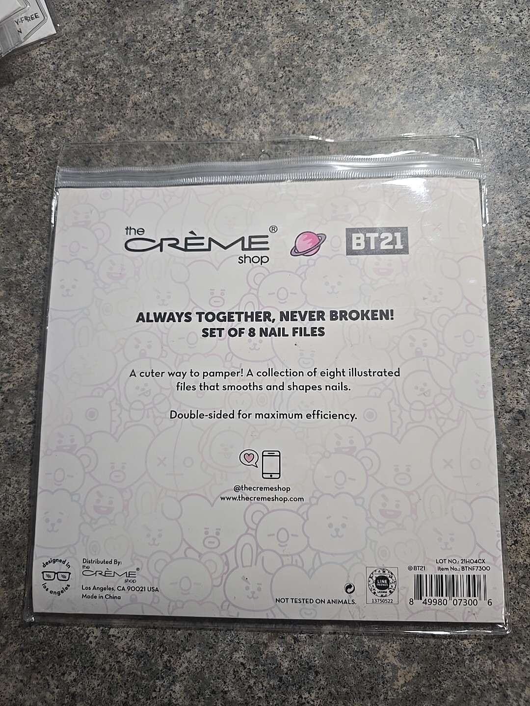 The Crème Shop BT21 Nail File, 8-Pk.