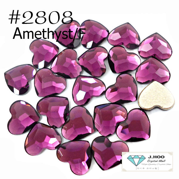 Swarovski 2808 Heart Flat Back 10mm(4pcs)