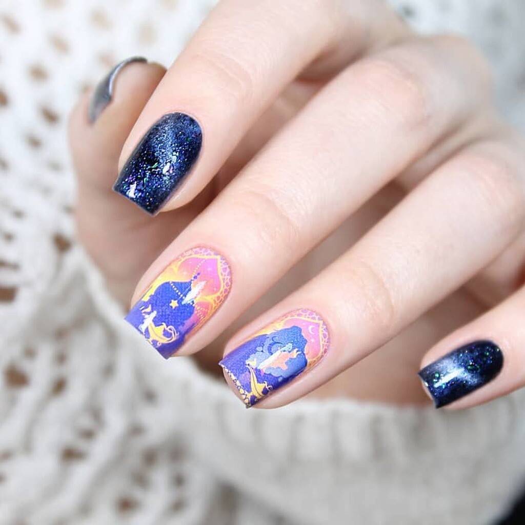 Whats Up Nails P107 Arabian Night of Love Water Decals Sliders for Nail Art