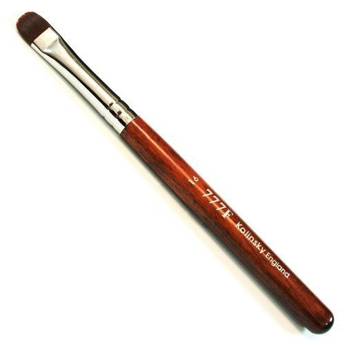 2 of Manicure & Pedicure French Brush – 777F Red Wood Handle – size #16