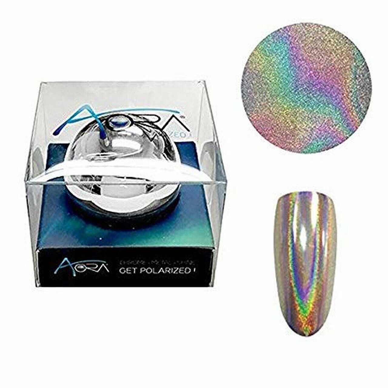 4 Boxes AORA Chrome Powder H6 Rainbow Hologram