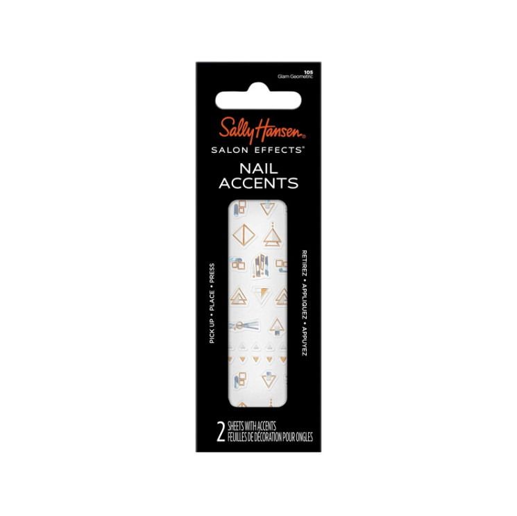 Lot of 3 Assorted Sally Hansen Salon Effects Nail Accents, Nail Art Decals