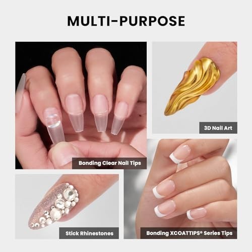 Solid Nail Glue Gel 30g – Gap-Filled UV Gel for Press-On & Acrylic Nails