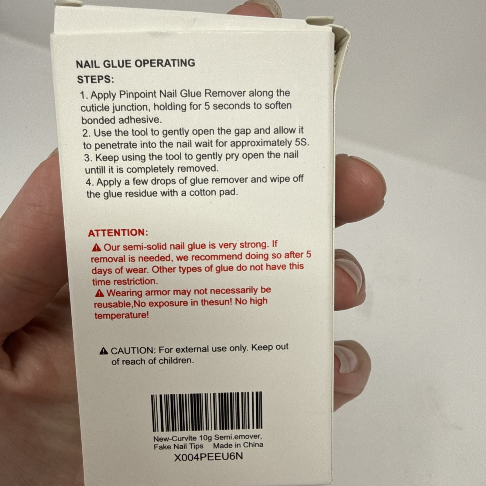 Curvlife 10g Semi-Solid Glue and 20ml Pinpoint Glue Remover Kit – Gel for Press