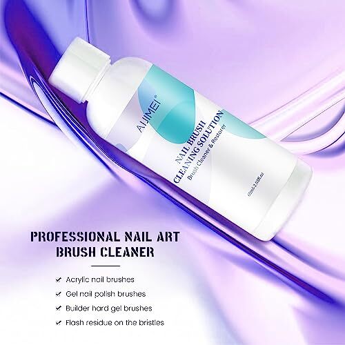 Nail Brush Cleaner Gel Restorer Solution Acrylic Nail Brush Cleaner Gel 60ML
