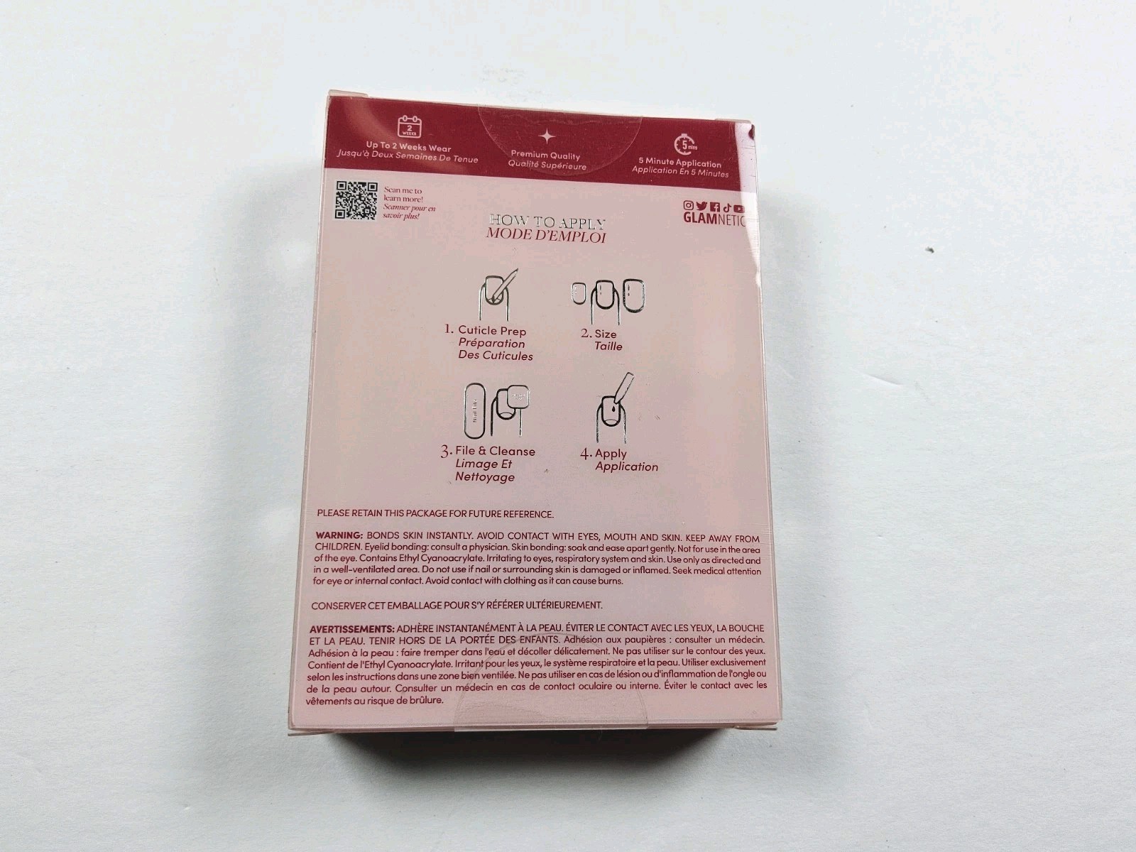 Glamnetic Women’s Press-On Nails Short Oval – Fairy Dust – 30ct