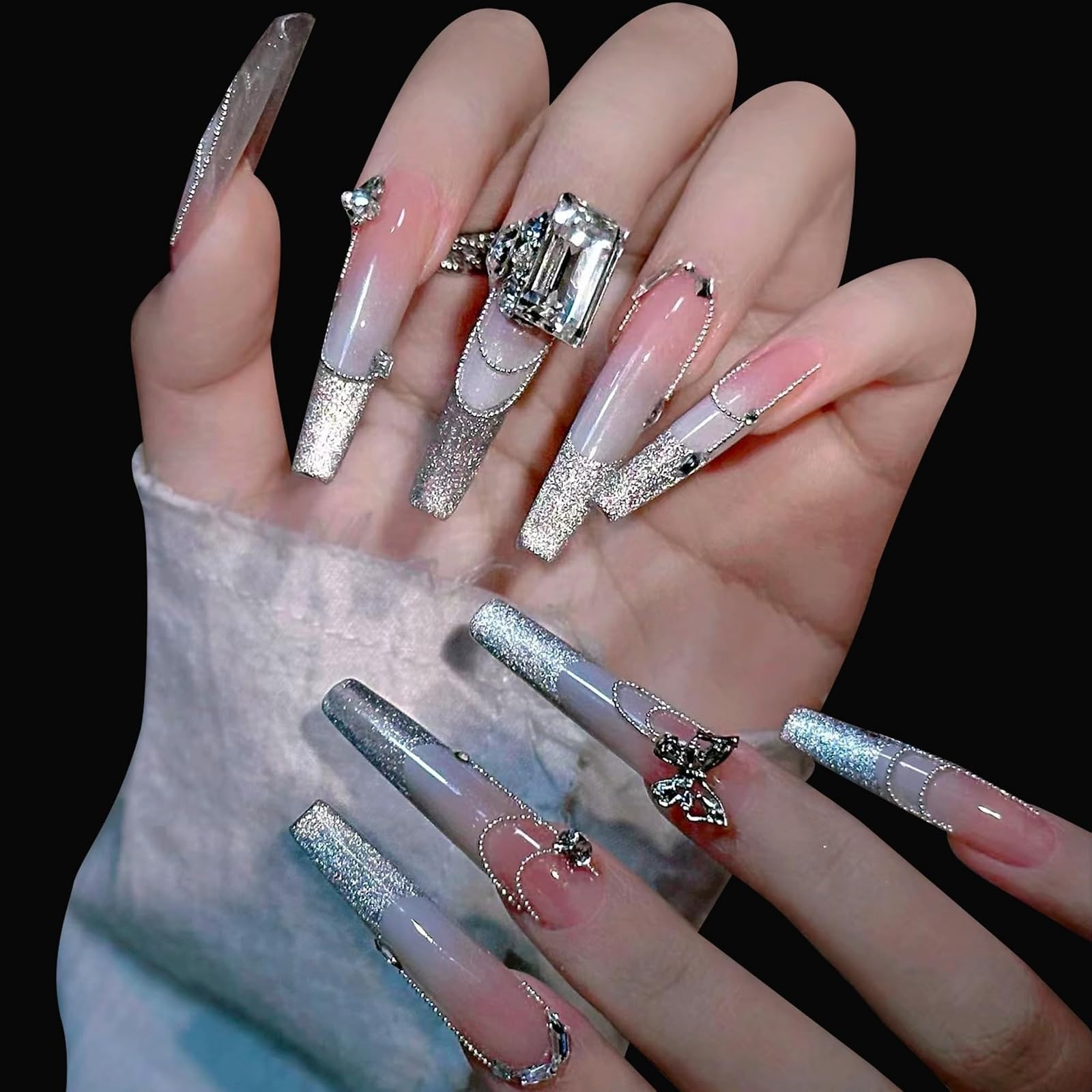 3D Nail Beads Gold Silver Caviar Beads with Magnet Picker Tool