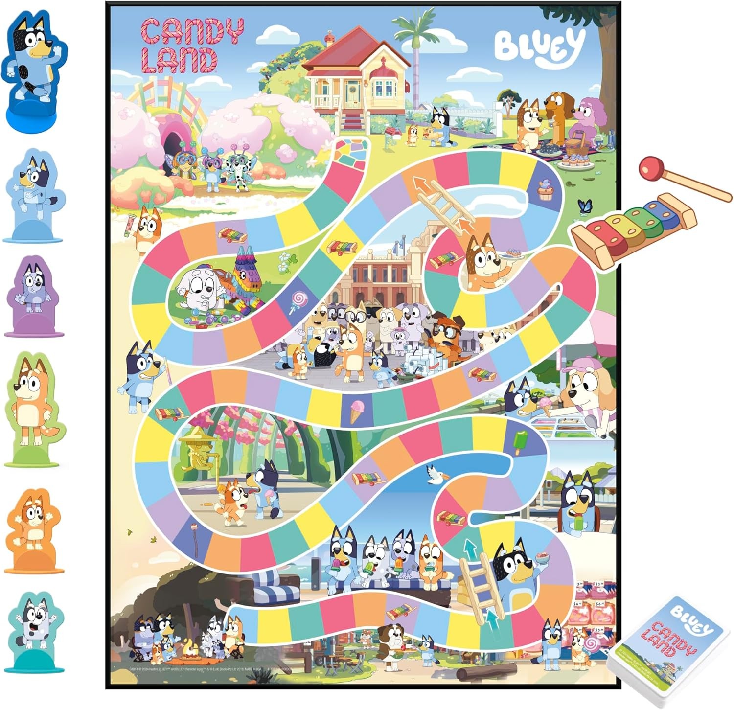 Hasbro Gaming Candy Land Bluey Edition Board Game | Ages 3 and Up | 2-6…