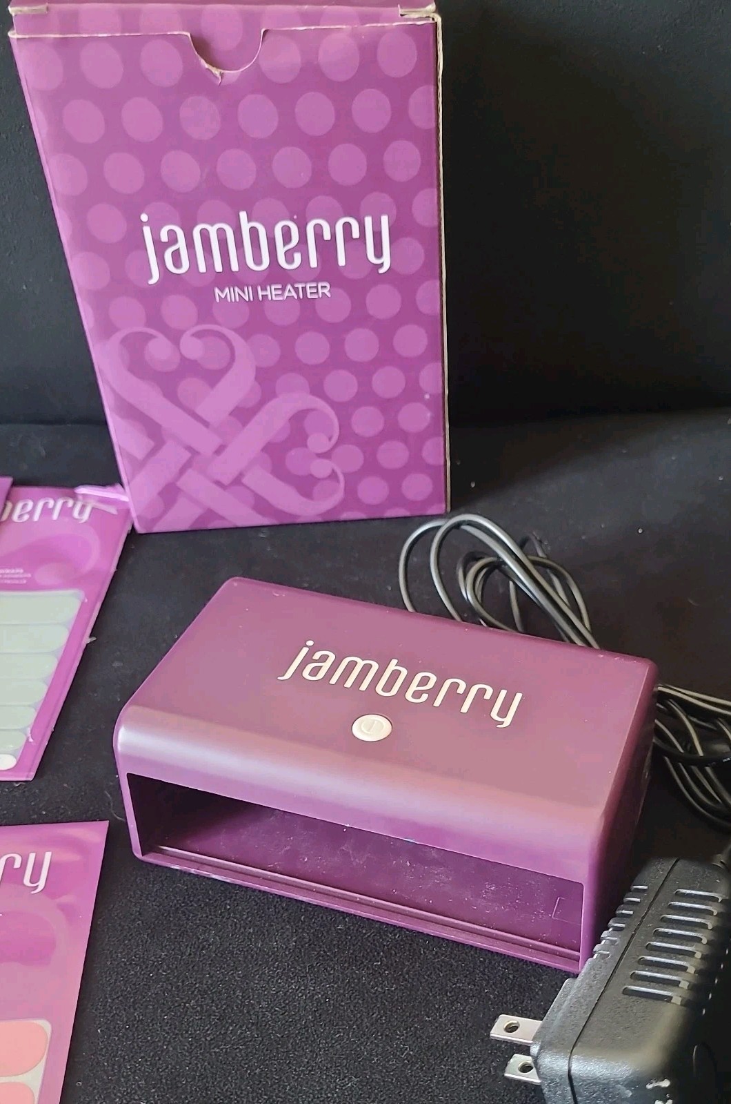 JamBerry Mini Heater And 13 Sets Of Nail Wraps Mixed Lot * READ*