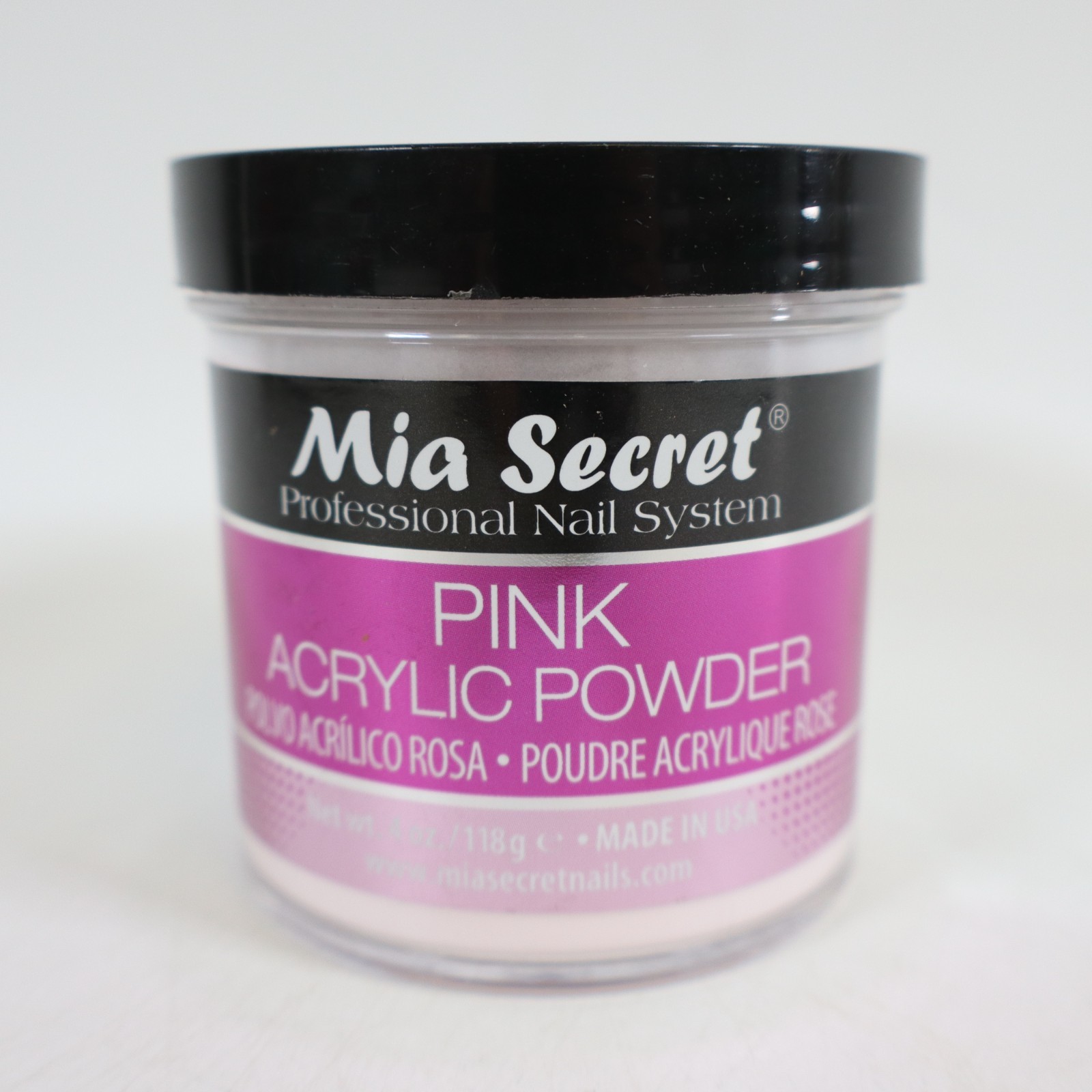 Mia Secret Pink Acrylic Powder 4 oz Made in USA
