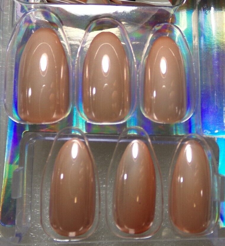 Icing Chrome Copper Gold Nail Stiletto Medium