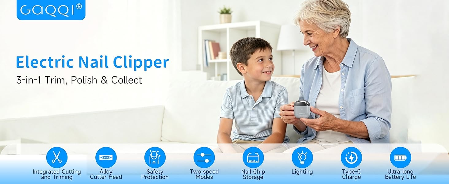 Electric Nail Clipper for Baby Women Men Seniors, 2026 New Smart and
