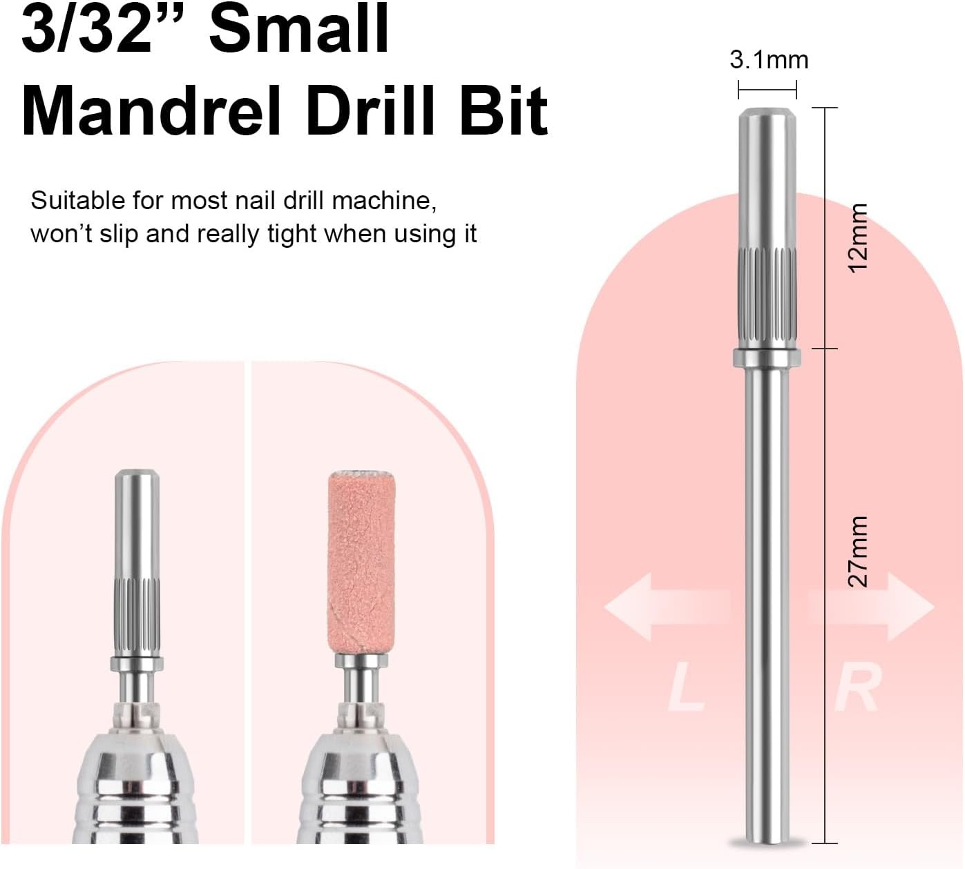 Small Sanding Bands Nail Drill Bits 240 Extreme Fine Grit Nail