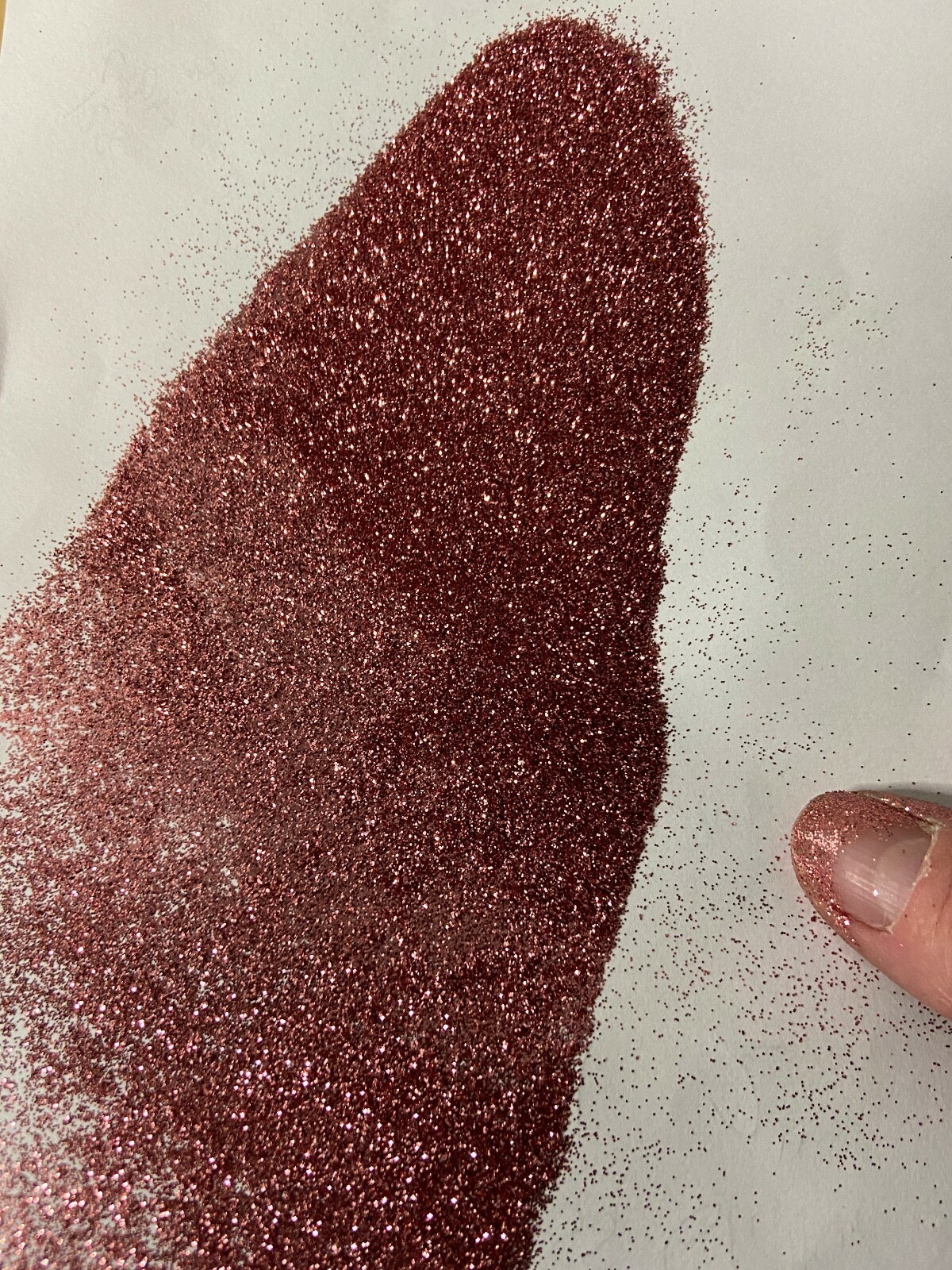 Alexis Rose Fine Cosmetic Grade Glitter .008 Ultrafine, Copper, Rose Gold, Resin