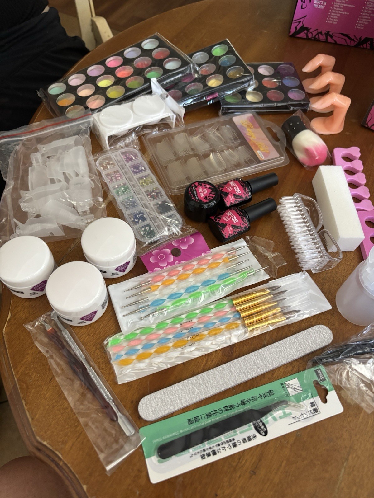 DIY Nail Kit For Beginners With Acrylic Powder Gel & Tools