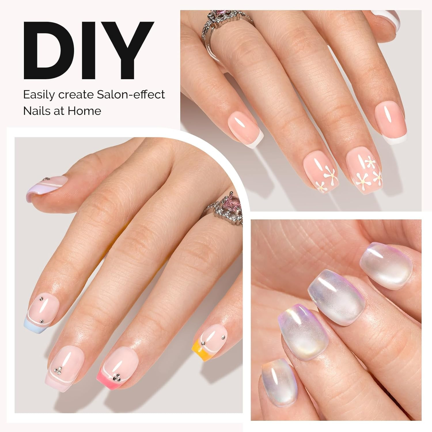 Extra Short Ballerina X Nail Tips – 300Pcs 15 Sizes Clear Acrylic, Half Matte Fu