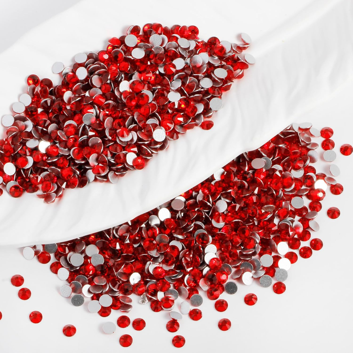 2000PCS SS20 Flatback Rhinestones | 12-Facet Diamond-Cut Glass Gems for Nail Art