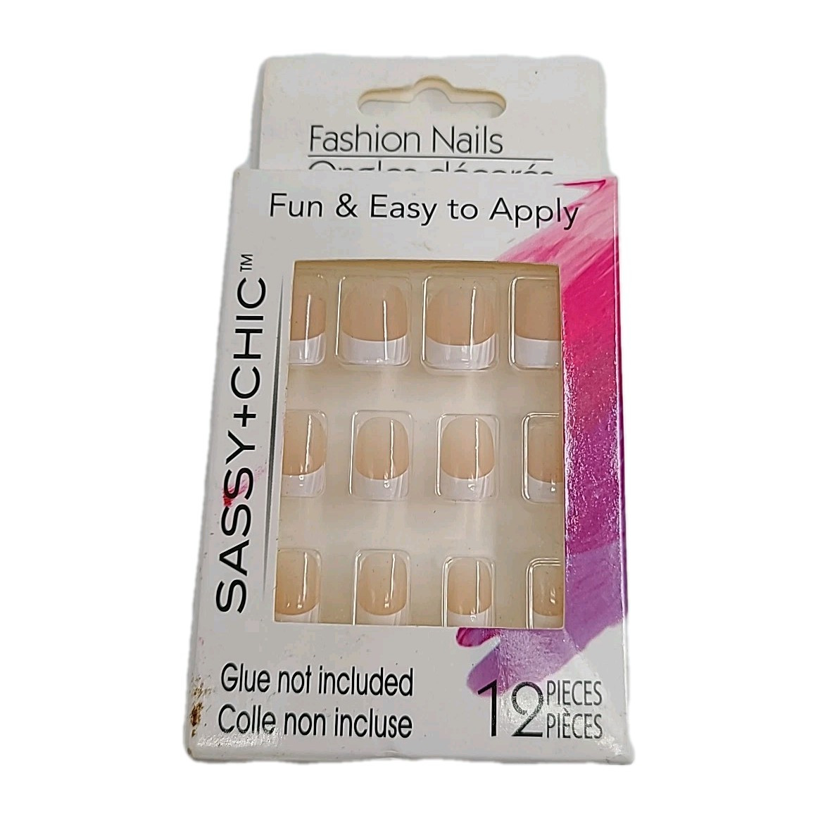Lot of 8 Artificial Nails Fashion and LA Colors Sets. ABS Plastic Manicure