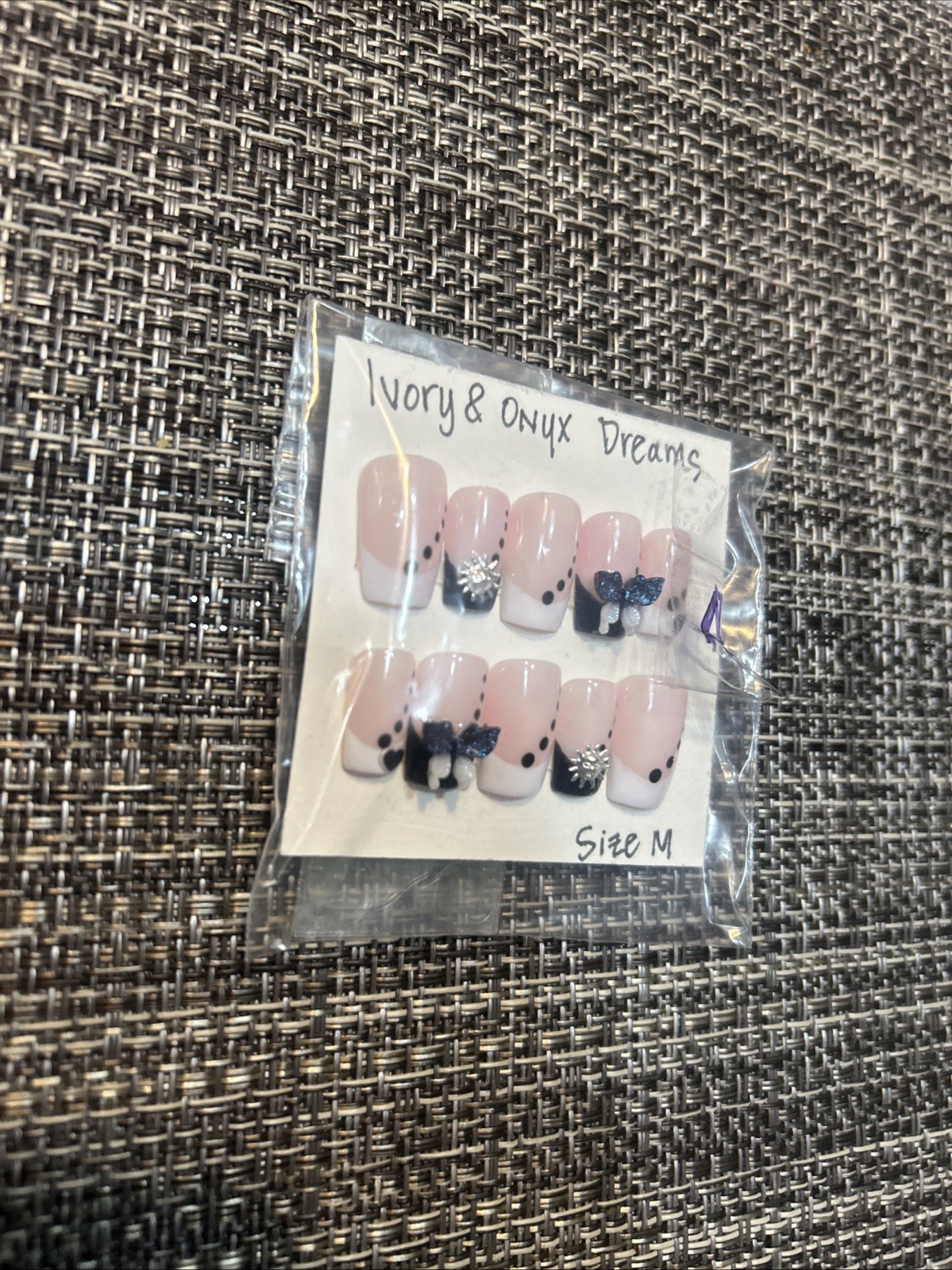 Adult Press On Custom nails. Handmade. Size M